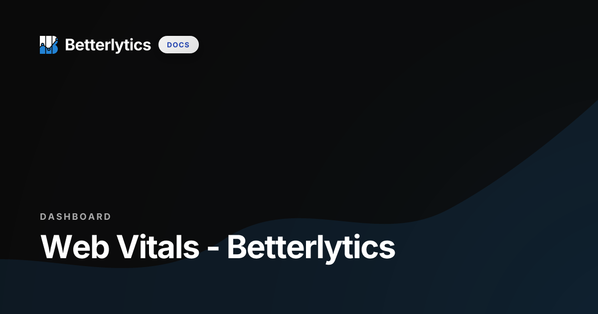 Web Vitals - Betterlytics